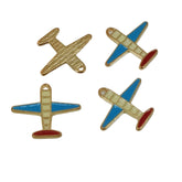 Metal Enamel Charms (5 Pieces) Aero Plane Flight 20x17x1.5 MM Multicolor Alloy Pendants For Jewellery Making Decoration Crafts (#OT1)